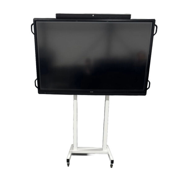 Huur Sharp 70 inch touchscreen elektrische trolley set