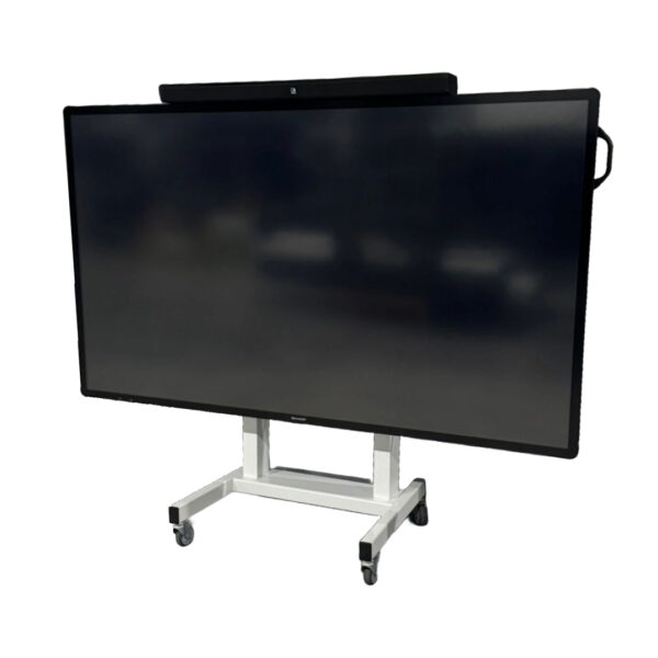 Huur Sharp 80 inch touchscreen elektrische trolley set - Afbeelding 3